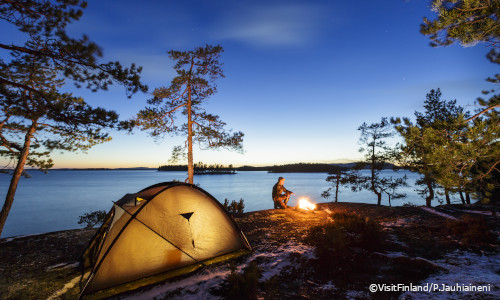 Petkeljärvi National Park in Pallas finland