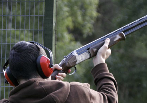 clay pigeon shooting at alvie estate in scottish highlands cairngorms