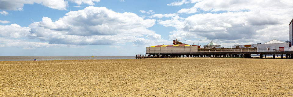 great yarmouth beach and pier in norfolk