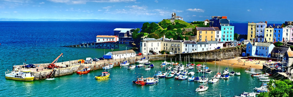 tenby harbour in west wales