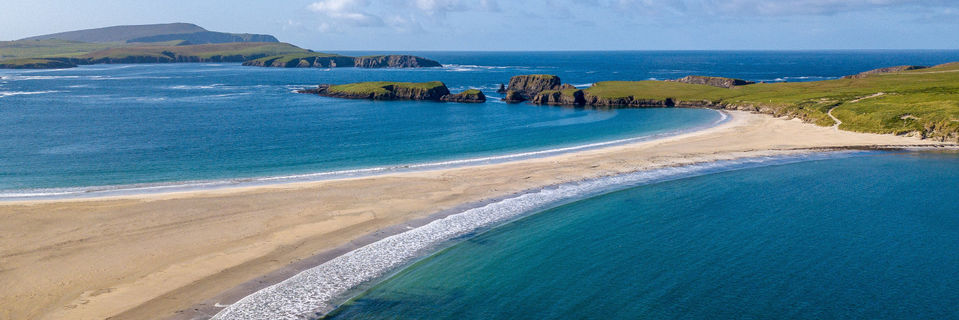 St Ninians beach shetland islands