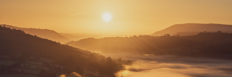 usk valley sunrise south wales