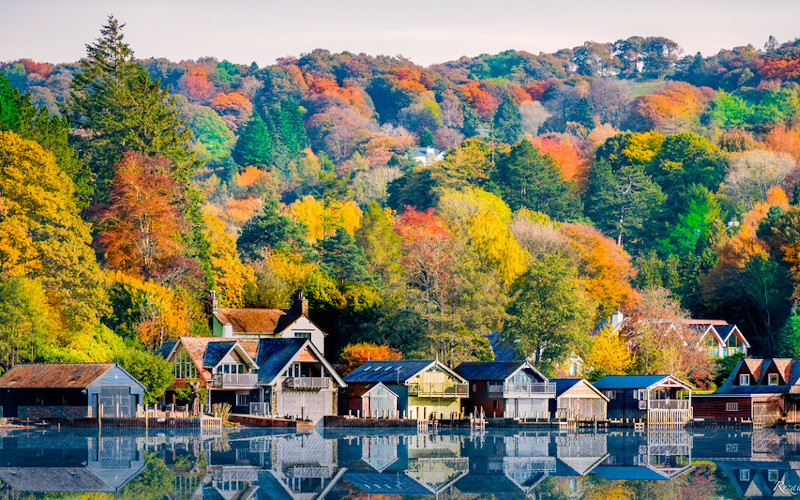 windermere in autumn, lake district