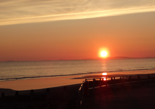 tywyn beach sunset