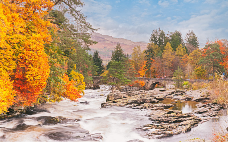 Dochart Falles, Killin dochart falls in killin loch tay in perthshire