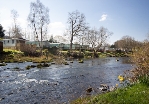 riverside caravan park in the scottish borders