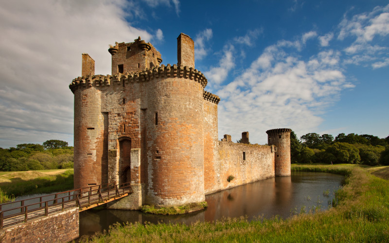 caerlavrock castle in dumfries and galloway