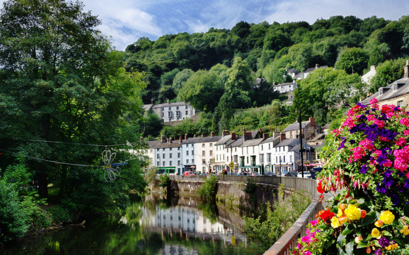 Matlock Bath on River Derwent matlock bath on the river derwent in derbyshire