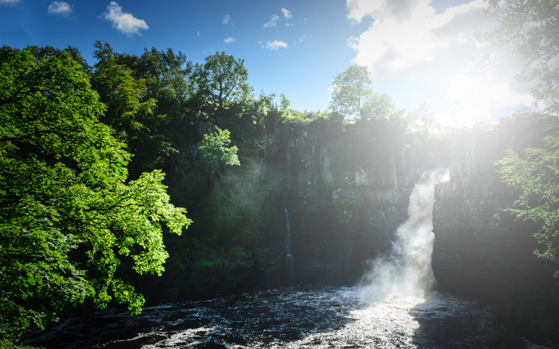 High Force waterfall high force waterfall in country durham
