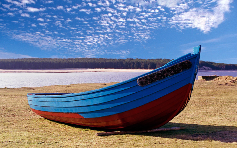 findhorn beach  near forres in moray