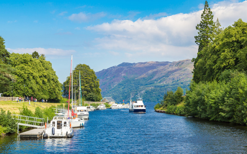 Caledonian canal caledonian canal loch ness scottish highlands