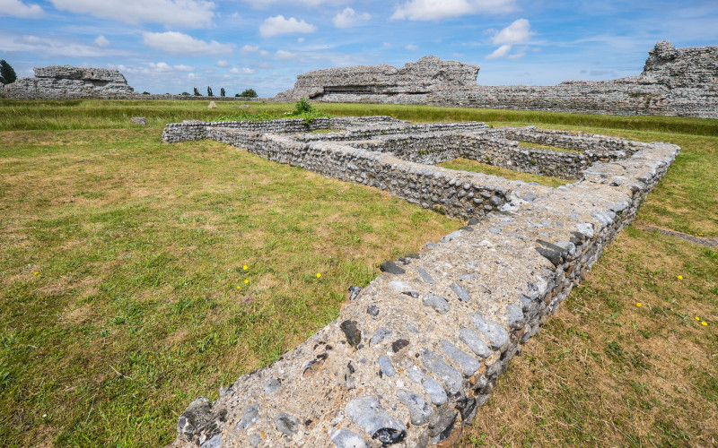 richborough roman fort near sandwich in kent