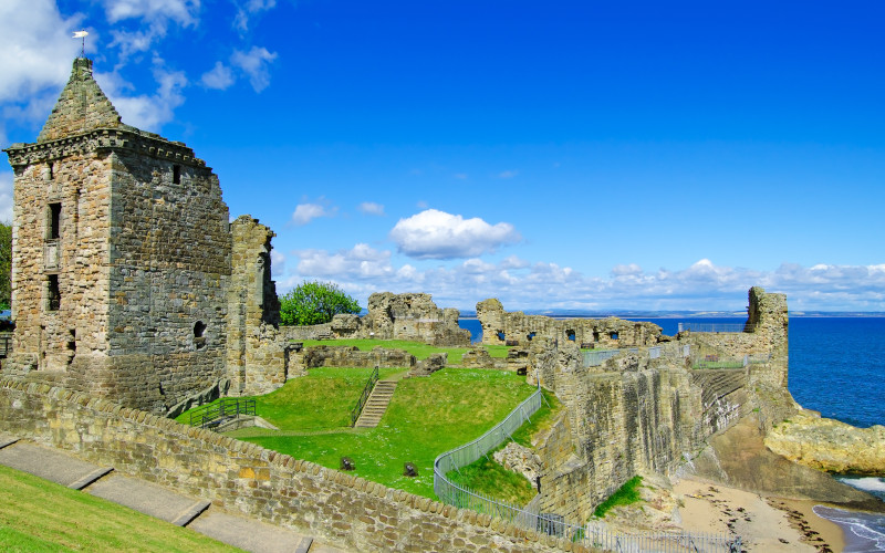 St Andrews castle st andrews castle in fife scotland