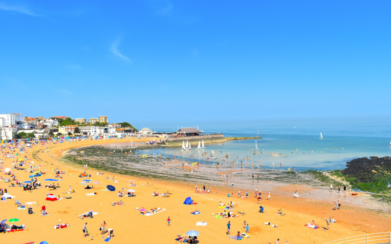 viking beach at broadstairs in kent