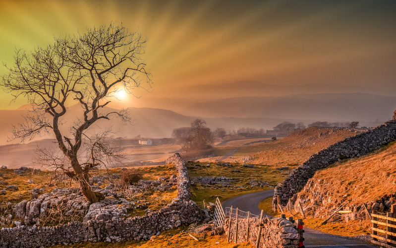 yorkshire dales sunrise